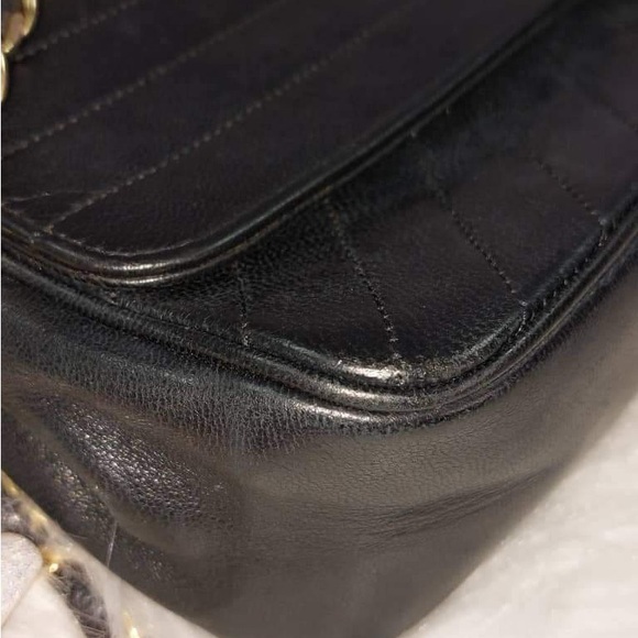 Chanel Vintage CHANEL  Diagonal Quilted Flap bag Entrupy Authenticated - Picture 3 of 6